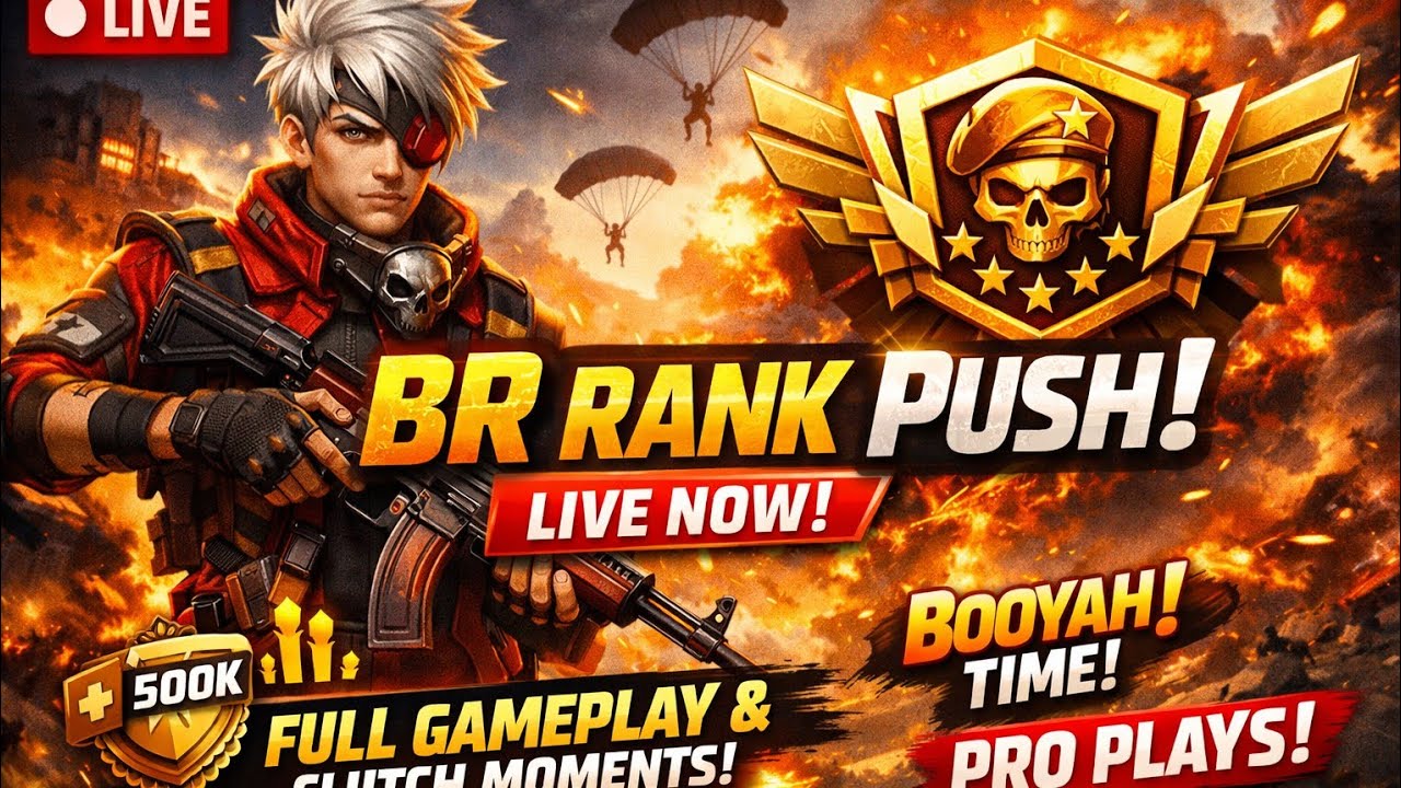 LIVE 🔴 BR Rank Push | Road to Heroic 💪 Intense Matches | GEMS_FF