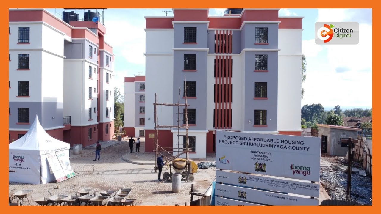 Completed affordable housing units in Kirinyaga open to the public for viewing