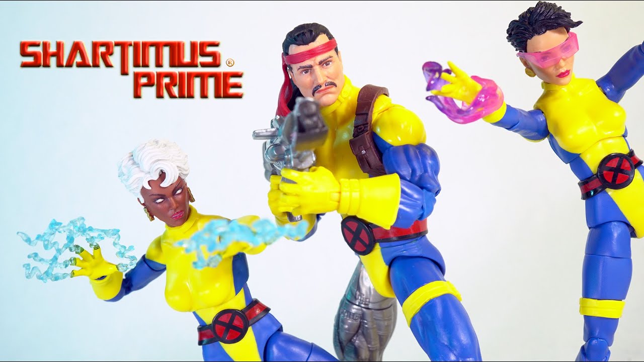 Обзор тренировочной фигурки Marvel Legends X-Men из 3 наборов Forge Jubilee Storm Strike Force