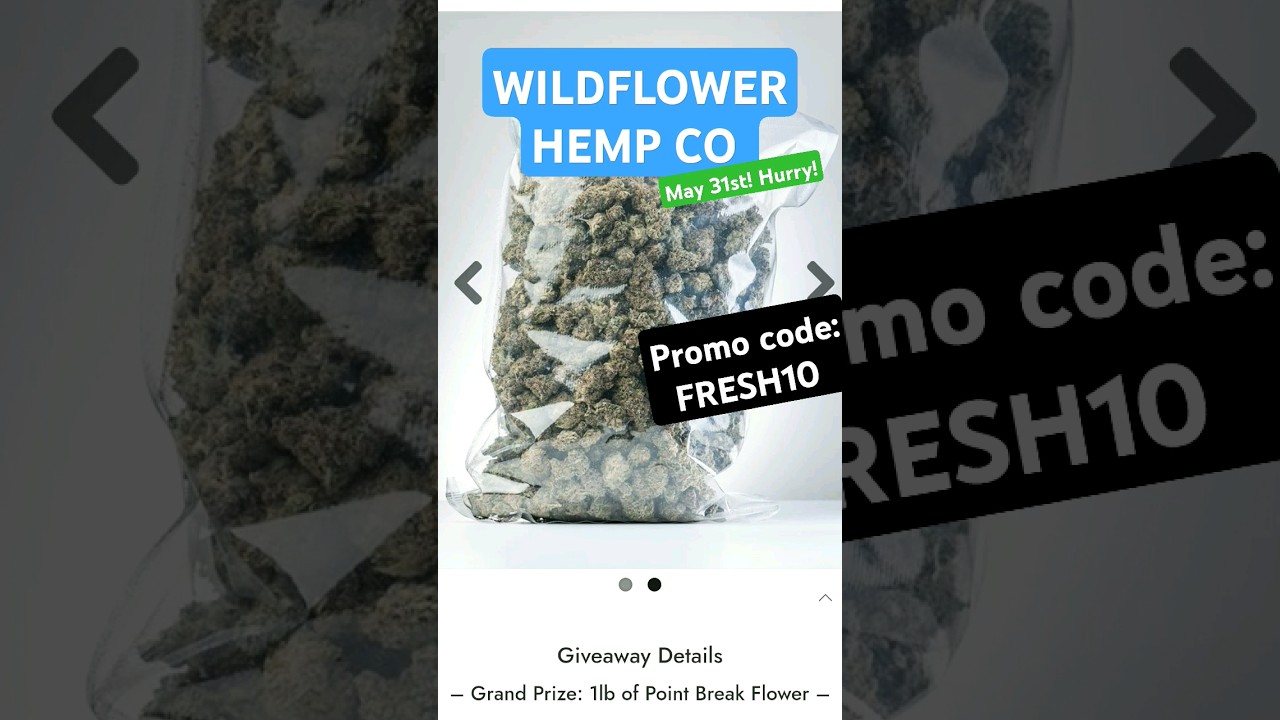 Wildflower Hemp Co 1LB THCA GIVEAWAY #THCa #Legal #Hemp #shorts
