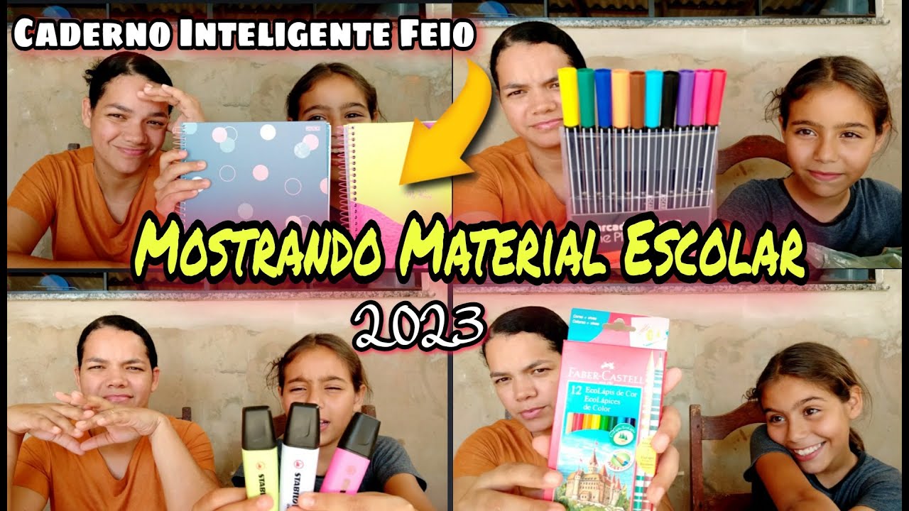 😬MOSTRANDO MATERIAL ESCOLAR 2023|ME ARREPENDI DE TER COMPRADO CADERNO INTELIGENTE?