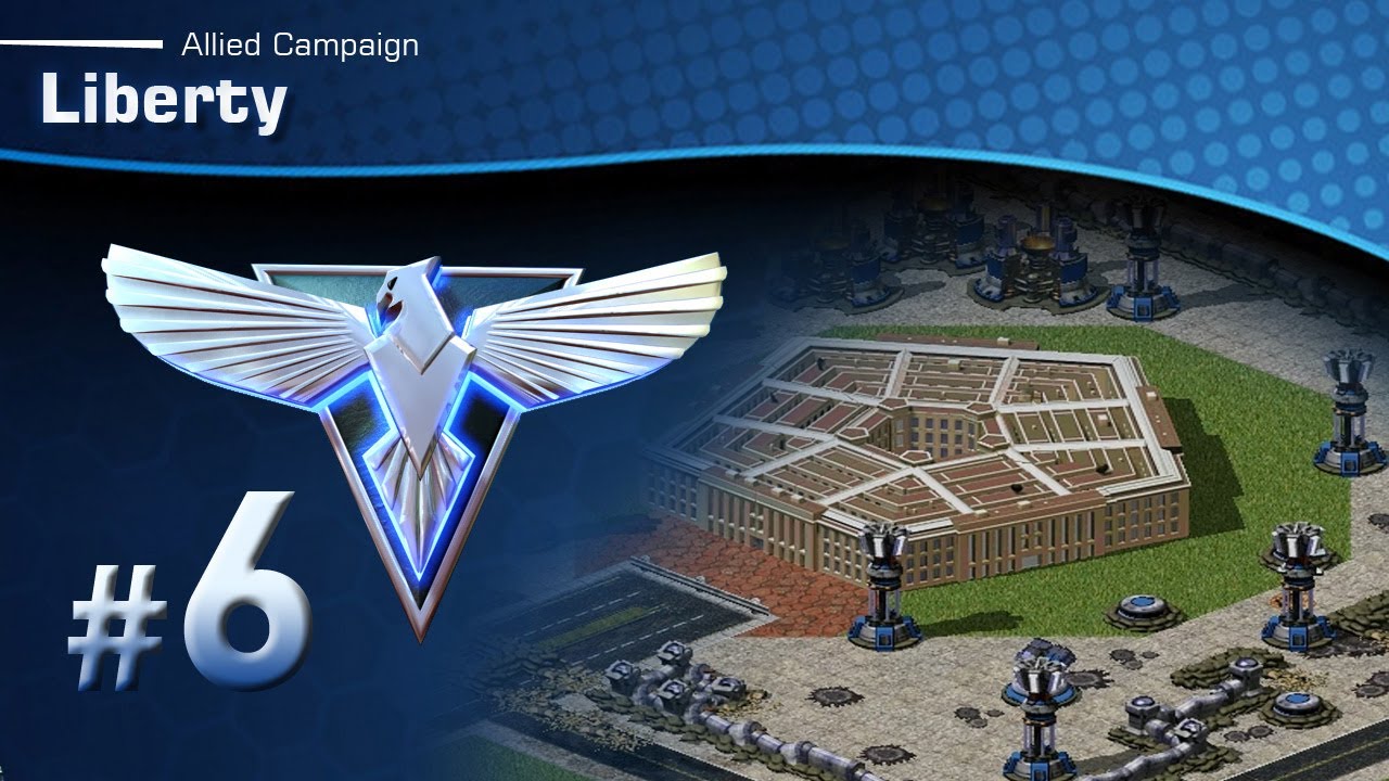 Red Alert 2: Allied Mission 6 - Liberty [Long-play & Tips]