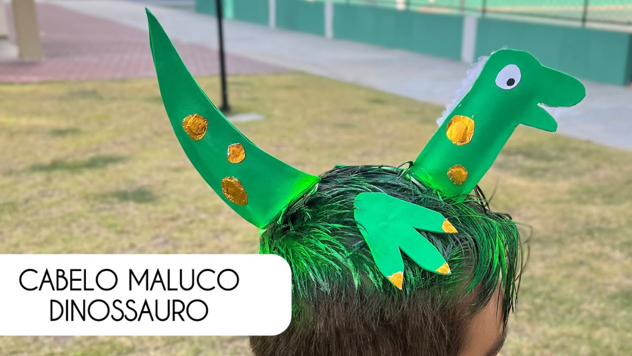 PENTEADO INFANTIL COM CABELO MALUCO DE DINOSSAURO | Jéssica Barreto