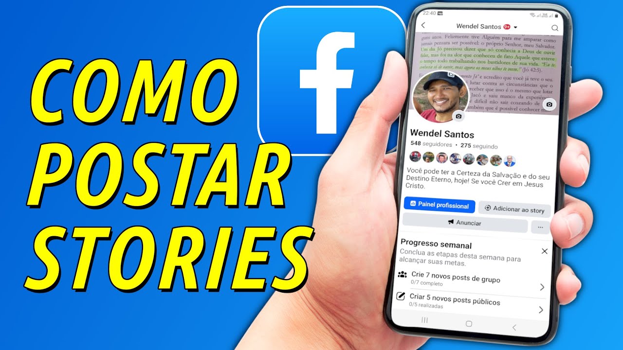 Como PUBLICAR Stories no Facebook - Passo a Passo