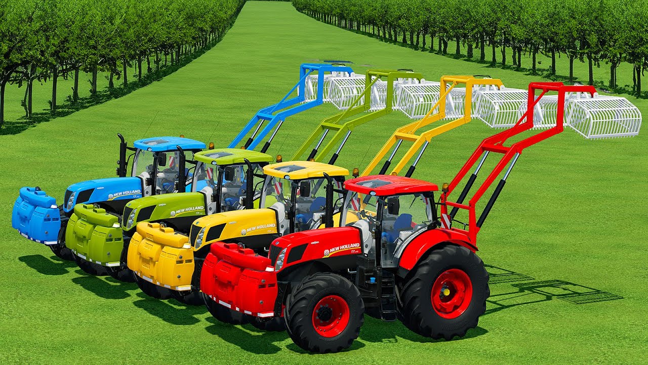 CLAAS vs CASE vs FENDT vs JOHN DEERE HARVESTING POTATOES  -Farming Simulator 22