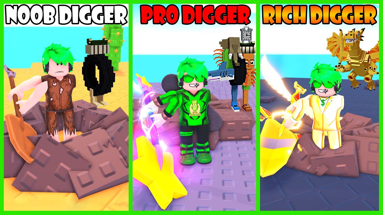Aku Menggali Tanah Berhasil Menemukan Brainrot Mahal & Langka - Roblox Dig And Hatch A Brainrot