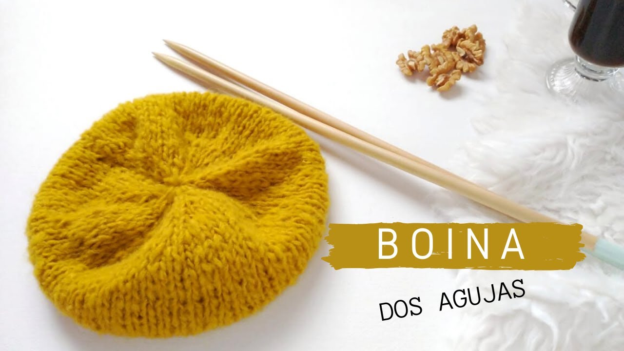Gorro con 2 AGUJAS para principiantes