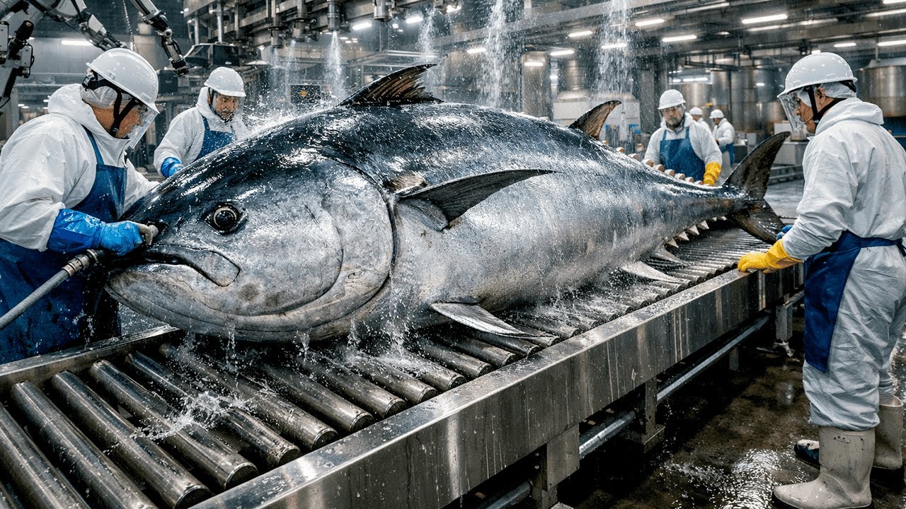 How SUSTAINABLE TUNA Is CAUGHT & CANNED &ndash; Inside the GLOBAL SEAFOOD INDUSTRY (Full Process)