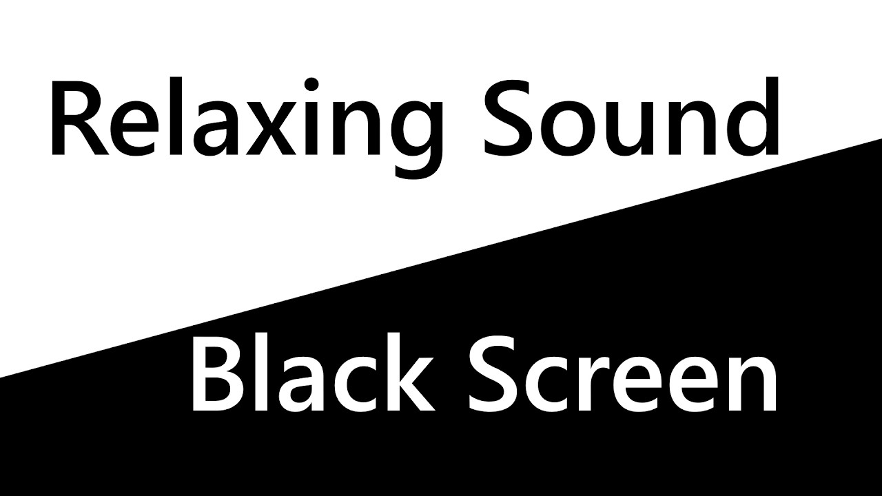 Relaxing Sound Black Screen for Sleep, Studying and Focus - 10 Hours