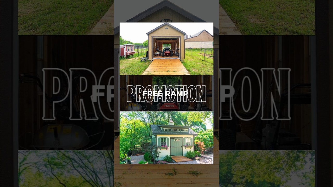 Free Shed Ramp with Your Ulrich Shed! Limited Time Offer !! #ShedsNearMe