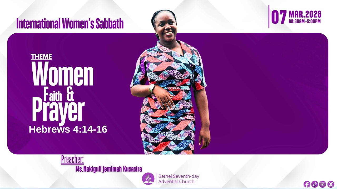 🔴Live: Sabbath Worship || Ms. Nakiguli Jemimah Kusasira || Women Faith and Prayer  || Heb 4:14-16