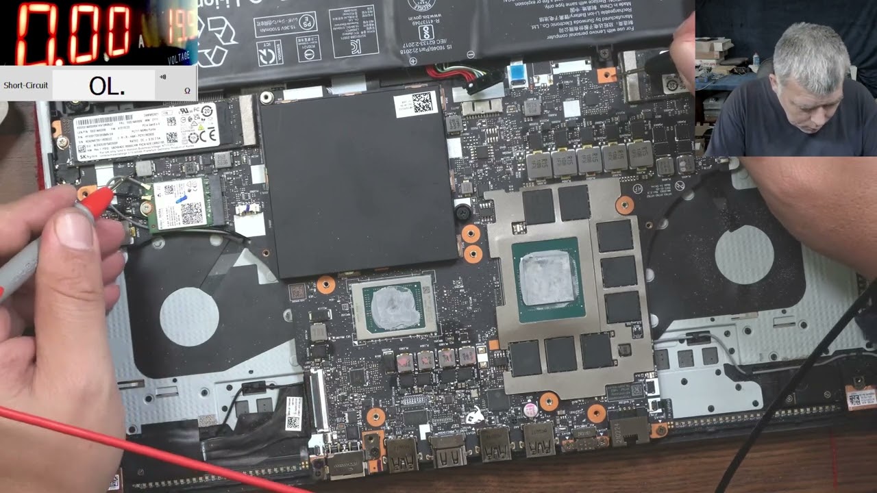 Lenovo Legion 7 16ACHg6 - Ремонт платы, поврежденной жидкостью - Не плачьте по своему Lenovo!!!!!