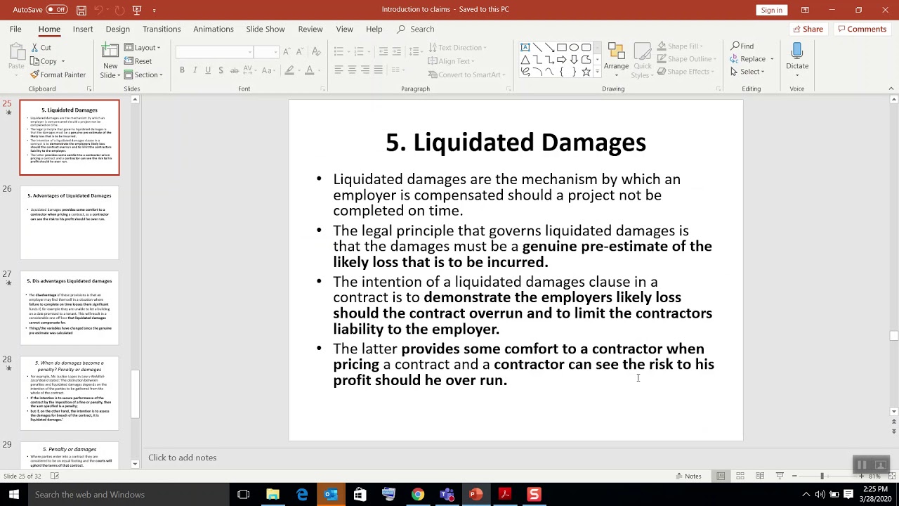Delay Damages