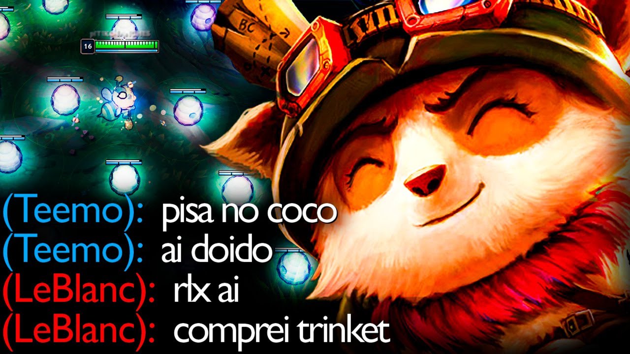 TEEMO INTOLERANTE A LACTOSE CAGOU O MAPA TODO KKKKKKKKKKK