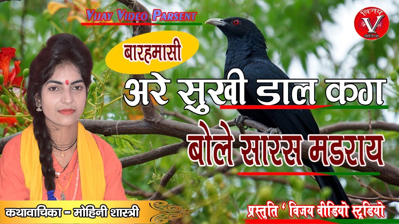 मोहिनी शास्त्री की मधुर आवाज में //अरे सुखी डाल कग बोले//