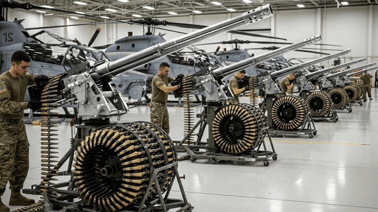 U.S. Air Force Tests New Gatling Gun HMLA-169 That Shocks Puerto Rico