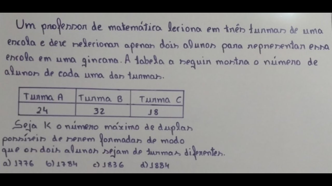 ANÁLISE COMBINATÓRIA OBMEP
