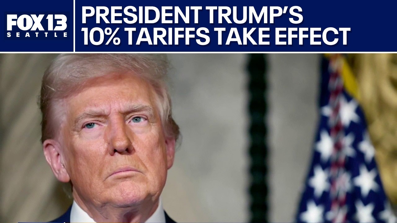 President Trump's new 10% tariffs take effect