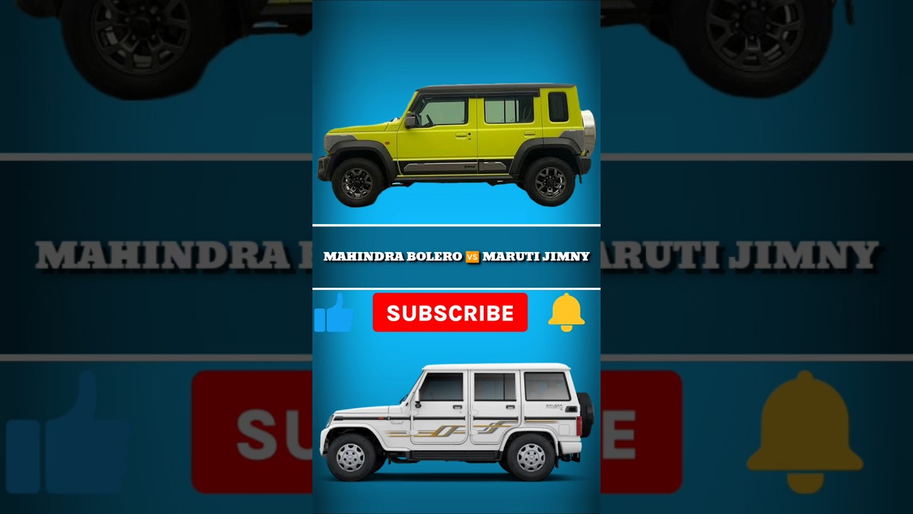 Mahindra Bolero vs Maruti Jimny comparison videos 🔥/which one is the best car ✅