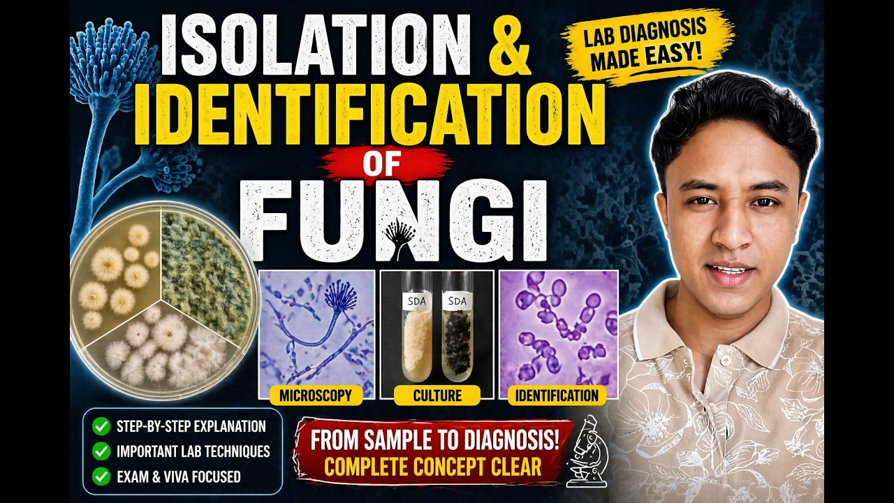 Laboratory Diagnosis of Fungi: Isolation & Identification Made Easy #labmates #governmentjobs