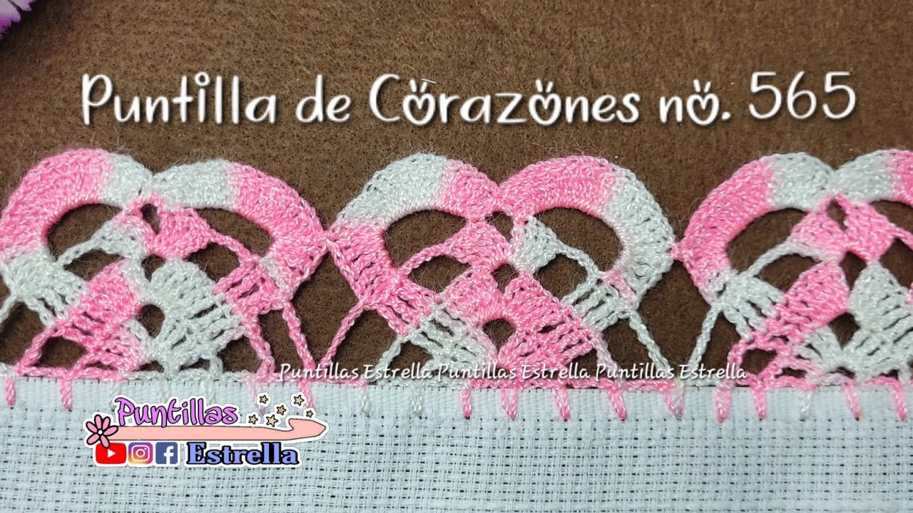 Puntilla de corazones ♥️ no. 565 