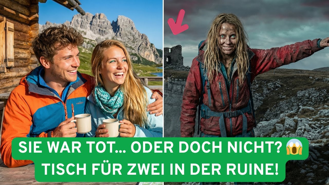 Touristenpaar versinkt in Dolomiten – 1 Jahr später - Tisch mit ZWEI Tellern in Ruine!
