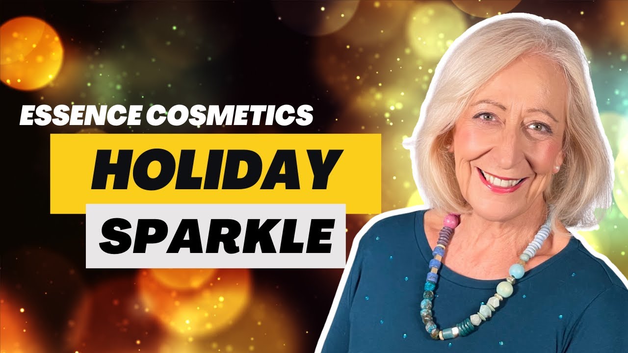 Essence Cosmetics — праздничный макияж с блеском для женщин старшего возраста