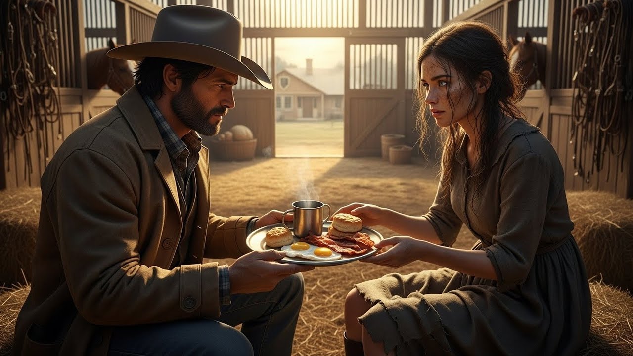 The Cowboy Found Her Hiding in His Barn, She Expected Anger But He Offered Her Breakfast Instead