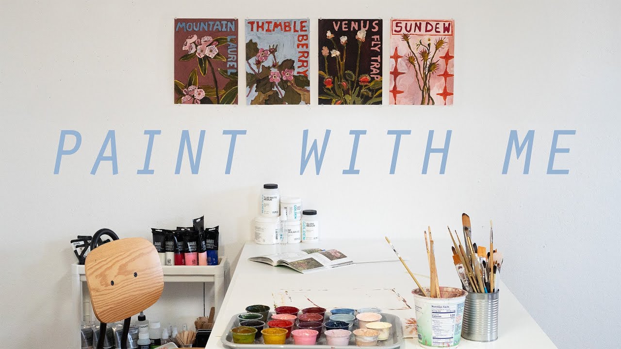 Paint With Me | Flowers in Acrylic