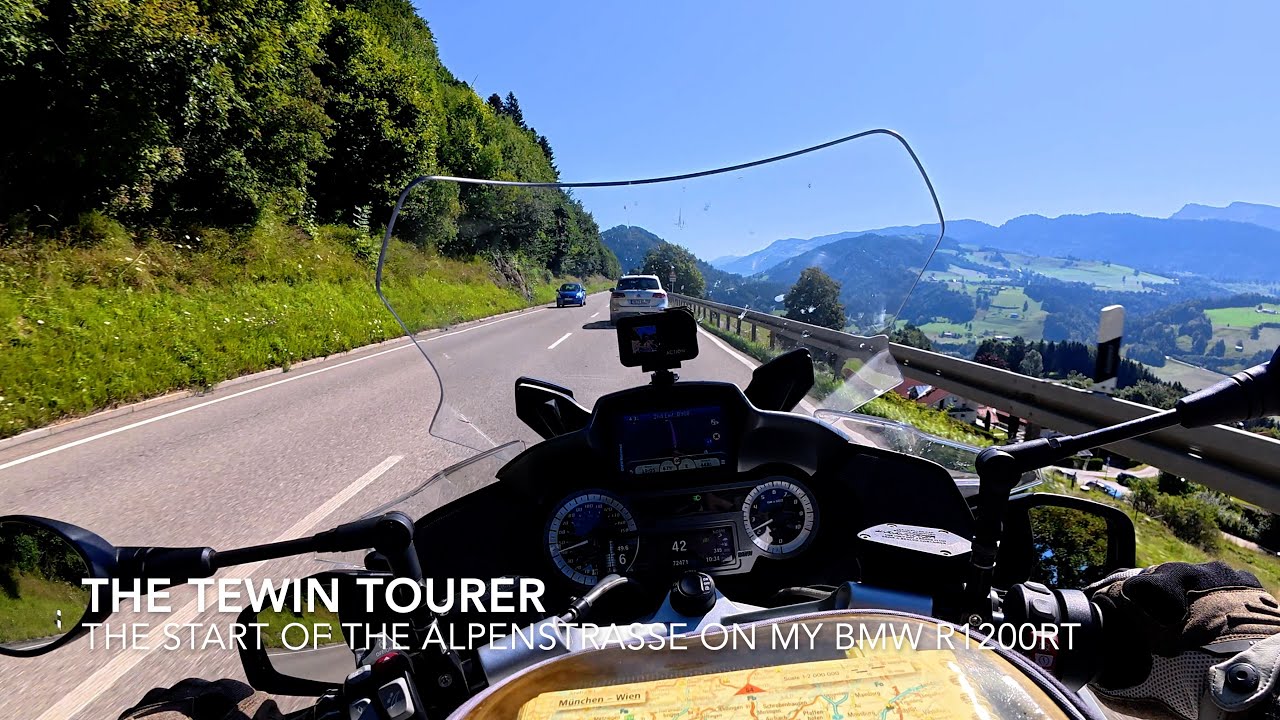 The start of the Alpenstrasse on my BMW R1200RT - European Motorcycle Tour 2025.