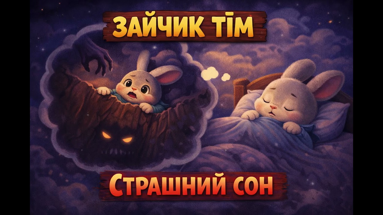 Зайчик Тім і страшний сон | Казка перед сном для дітей