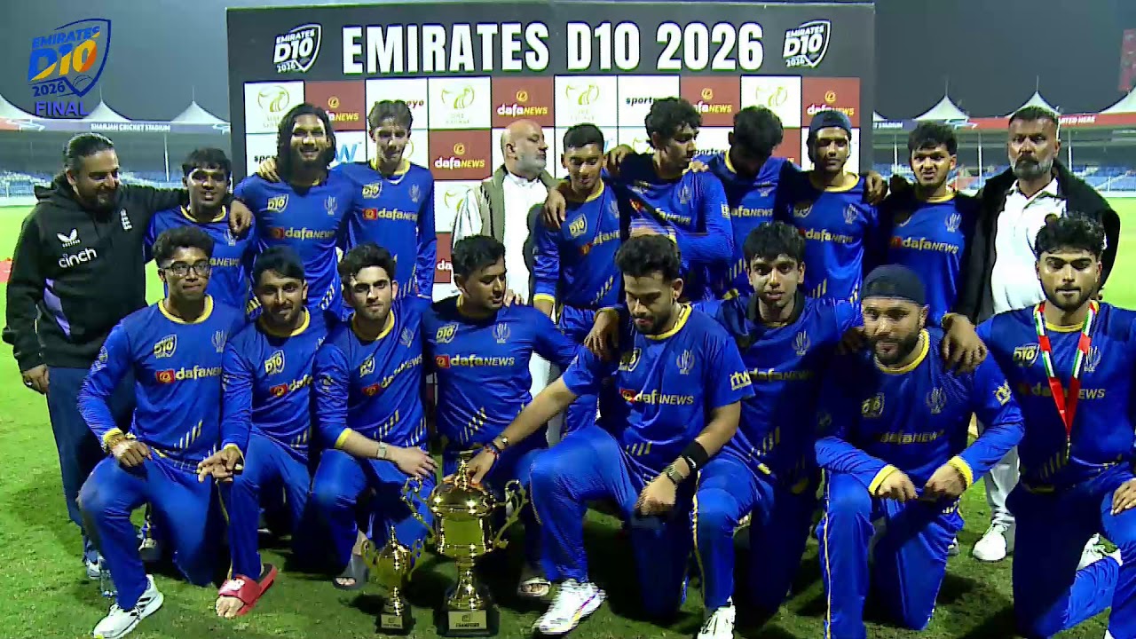 Emirates D10 Series 2026 - Dubai vs Emirates Blues - Final Sharjah Cricket Stadium