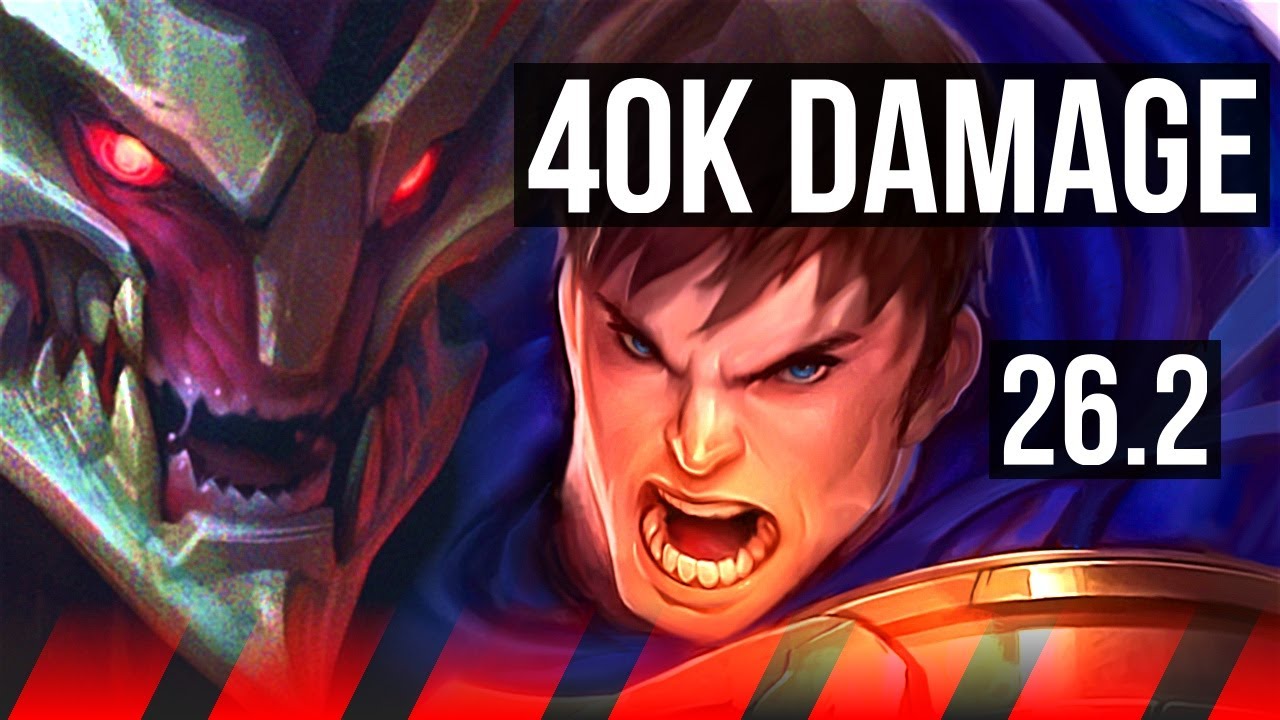 TRYNDAMERE vs GAREN (TOP) | 40K damage | KR Diamond | 26.2