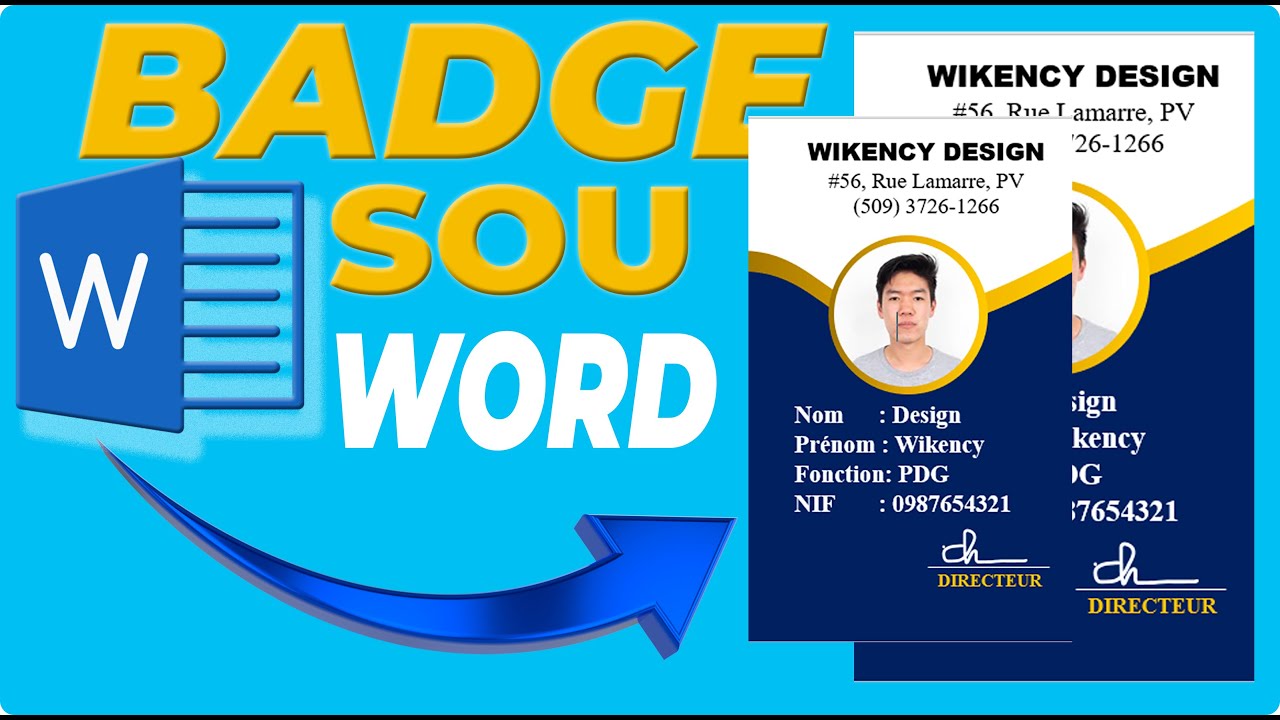 Vin al aprann Fe badge sa a sou Word #word #informatique #haiti #haitiancreator #haitian