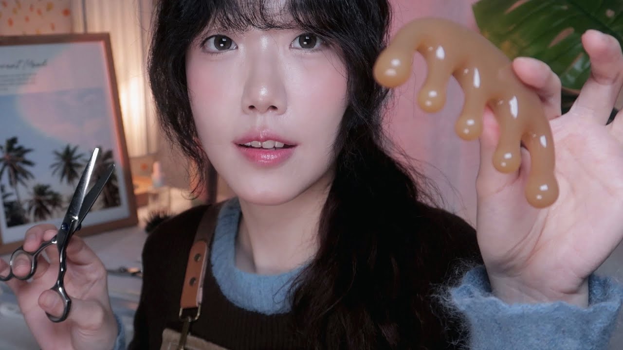 ASMR 두피부터 모발까지 수분 가득 미용실 수면 케어 Sleep Hair Salon RP