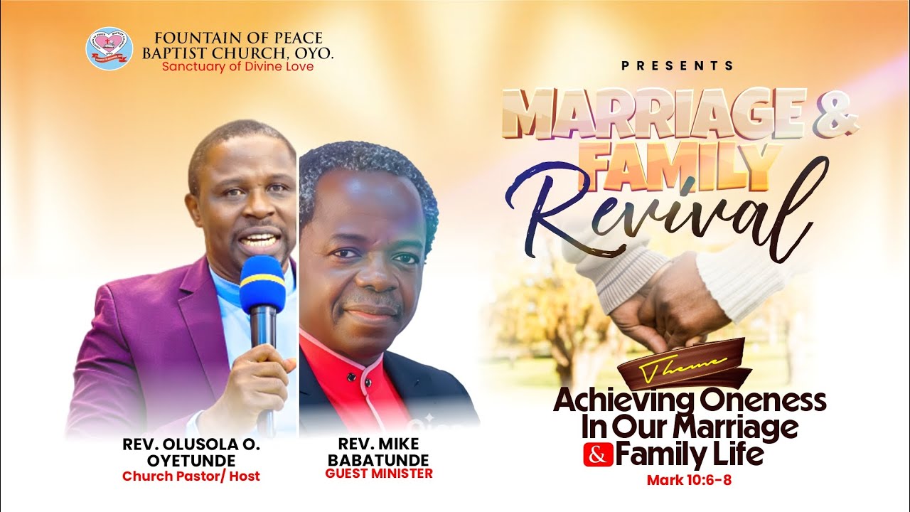 Live Stream: Day Two | Marriage and Family Revival | Achieving Oneness in Our Marriage & Family Life