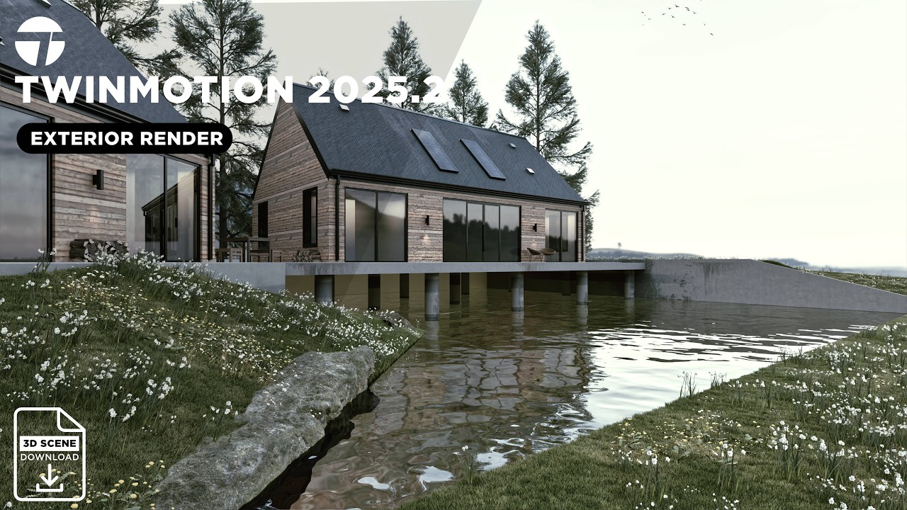 How I Turned This Cabin Render Photoreal in Twinmotion 2025.2