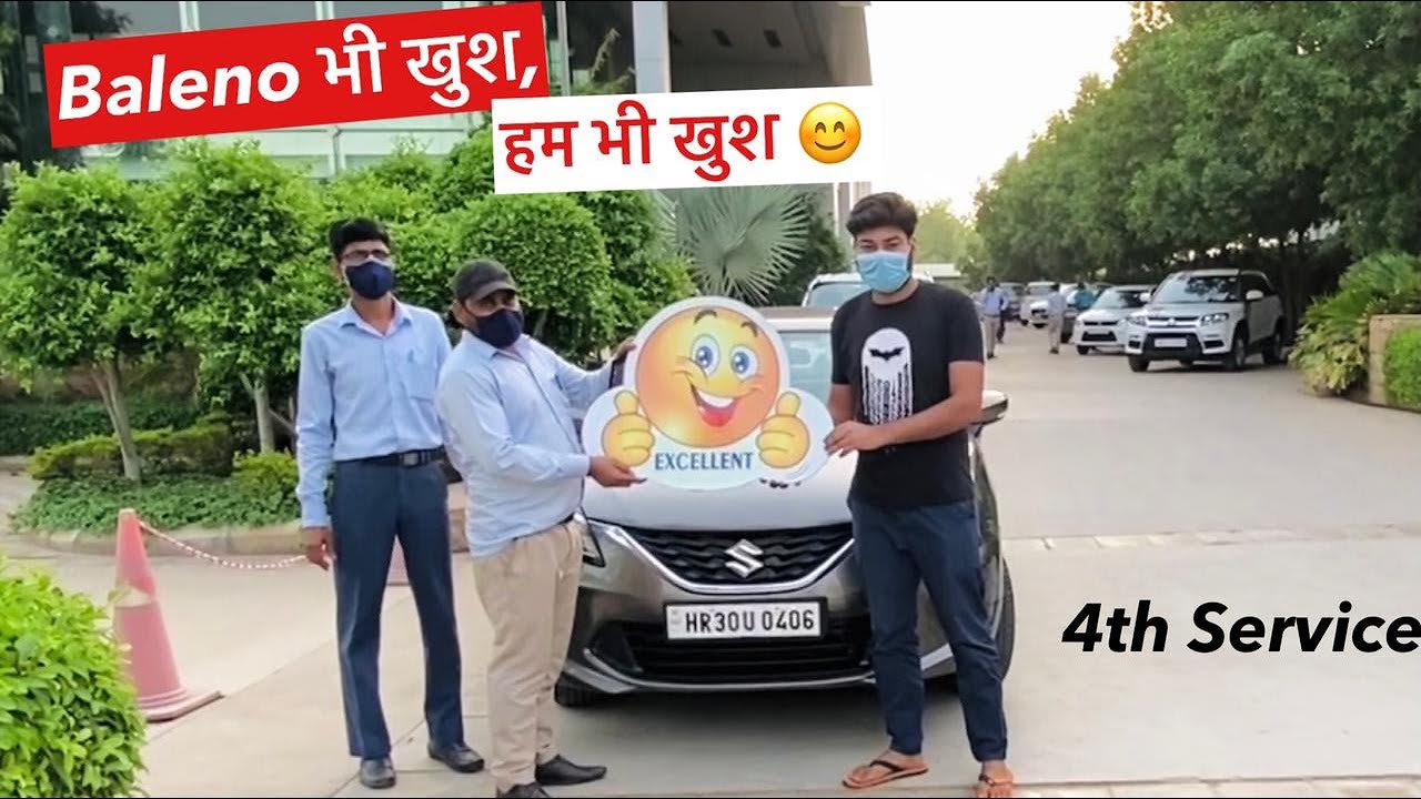 Finally.. आज Baleno फिर से नई बनवा दी 👌🏻  4th PAID Service - Cost & Experience (Petrol)