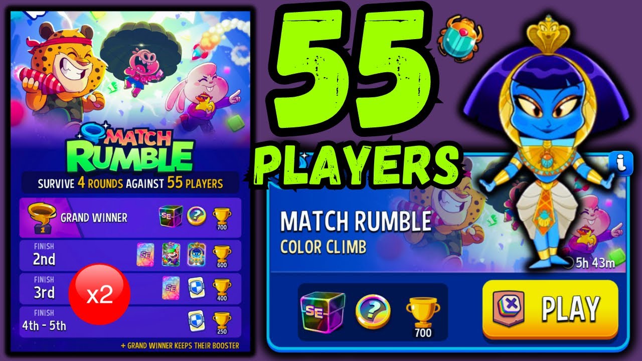 Match Rumble 55 players Color Climb | Match Masters
