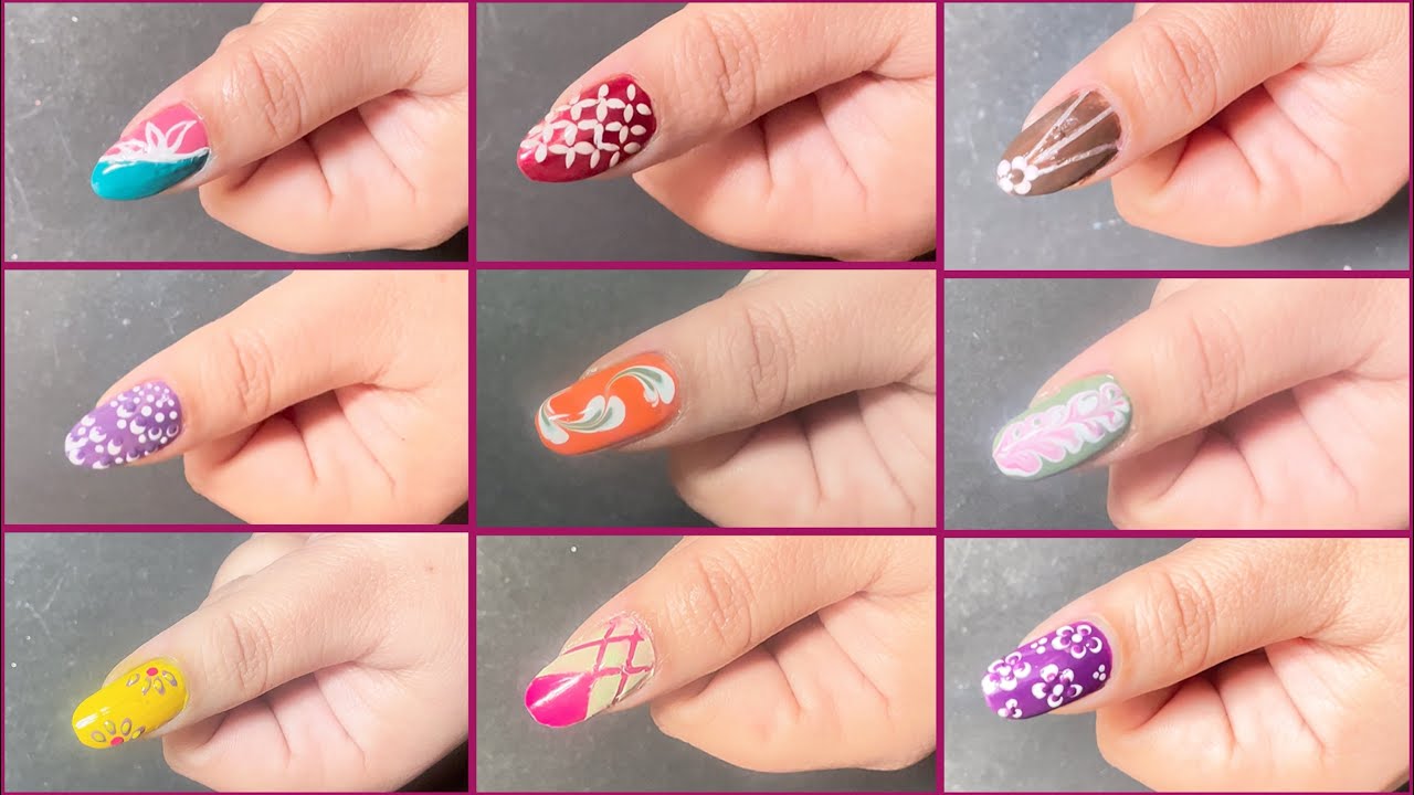 Easy Nail Art for Beginners 💅🏻 | Easy Nail Art Design at Home 🏡 | Easy Nail Art Tutorial #nailart 
