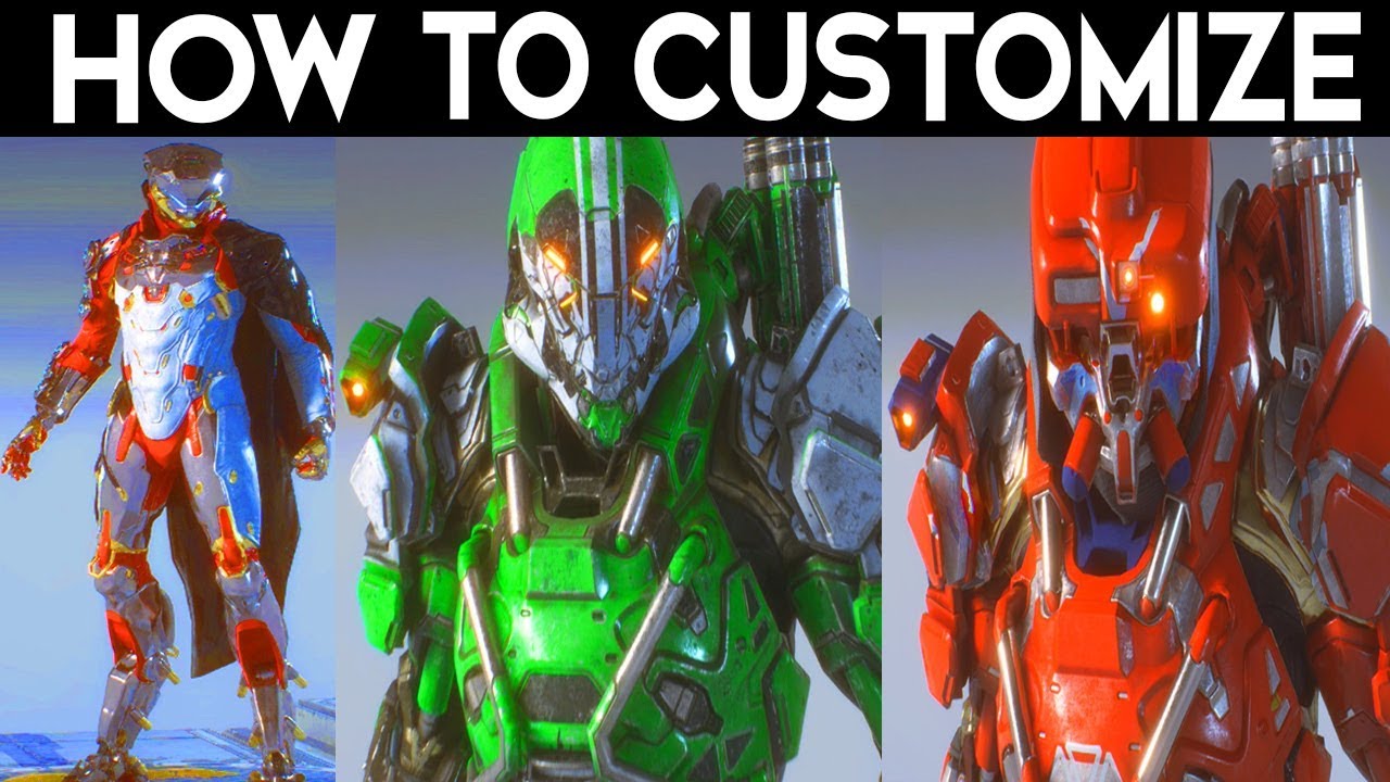ANTHEM - How to Customise & Select A JAVELIN + WEAPON LOADOUTS Anthem Tips Tricks