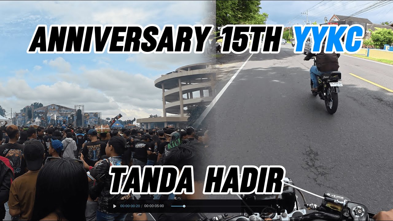 ANNIVERSARY 15th YYKC (YIN YANG KING CLUB) STADION MAGUWOHARJO SLEMAN‼️TANDA HADIR ‼️PART 1 FINISH‼️