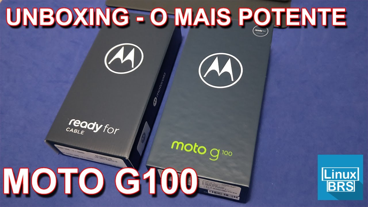 MOTOROLA MOTO G100 - UNBOXING - O MAIS PODEROSO MOTO G