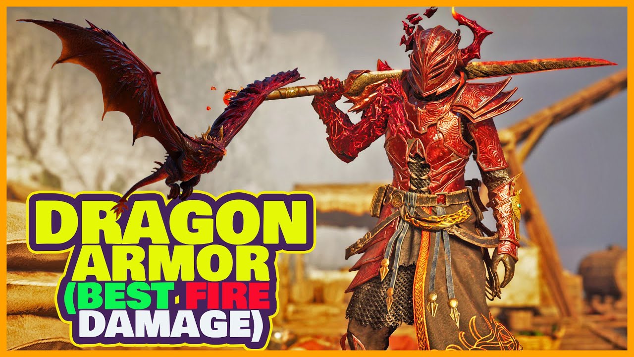 Assassin's Creed Valhalla Dragon Armor Stealth combat Kills (Best Fire Damage Build)
