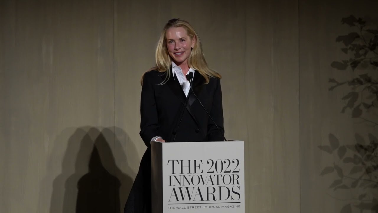 Laurene Powell Jobs Presents Jony Ive With WSJ. Magazine's 2022 Design Innovator Award