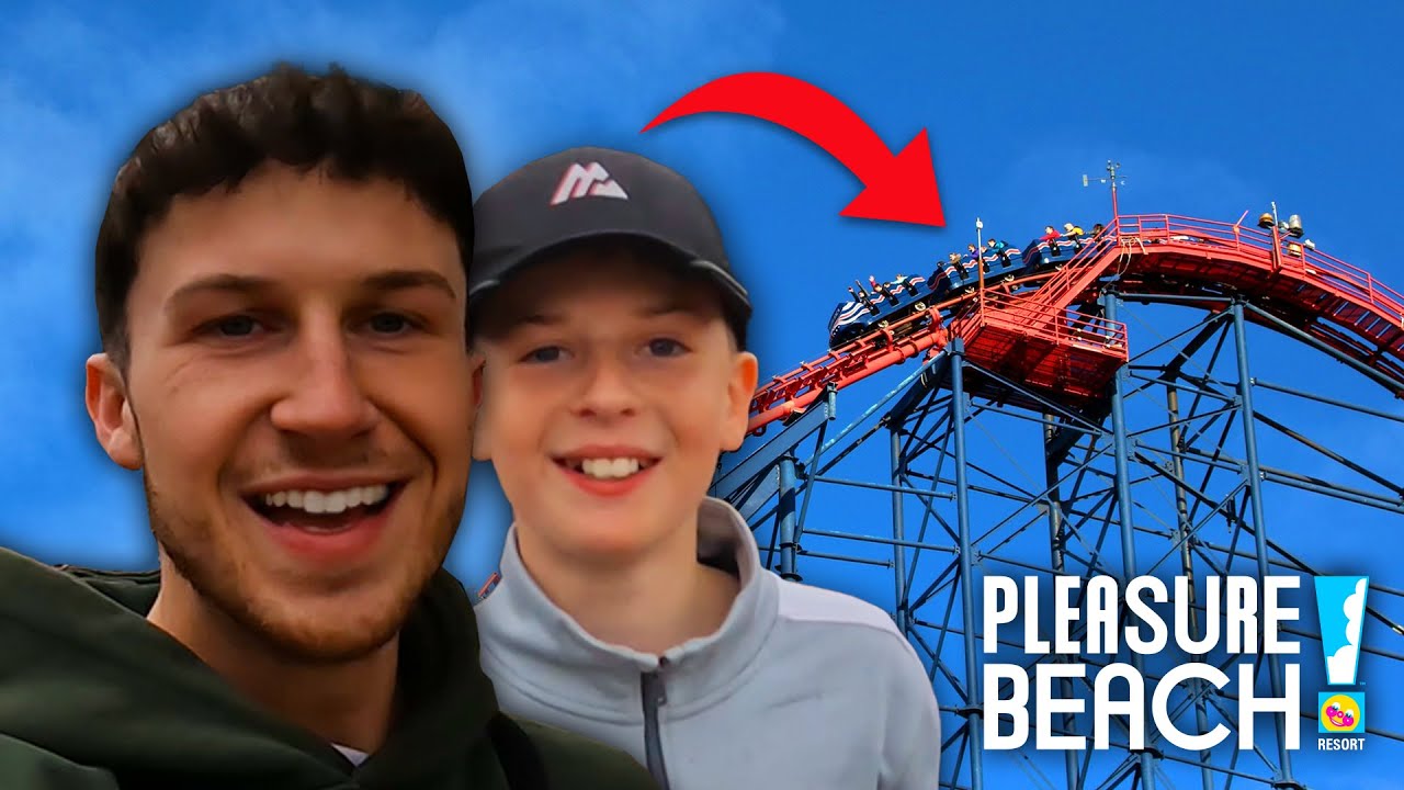 I Helped my Brother OVERCOME his FEAR of Rollercoasters! Blackpool Pleasure Beach Vlog