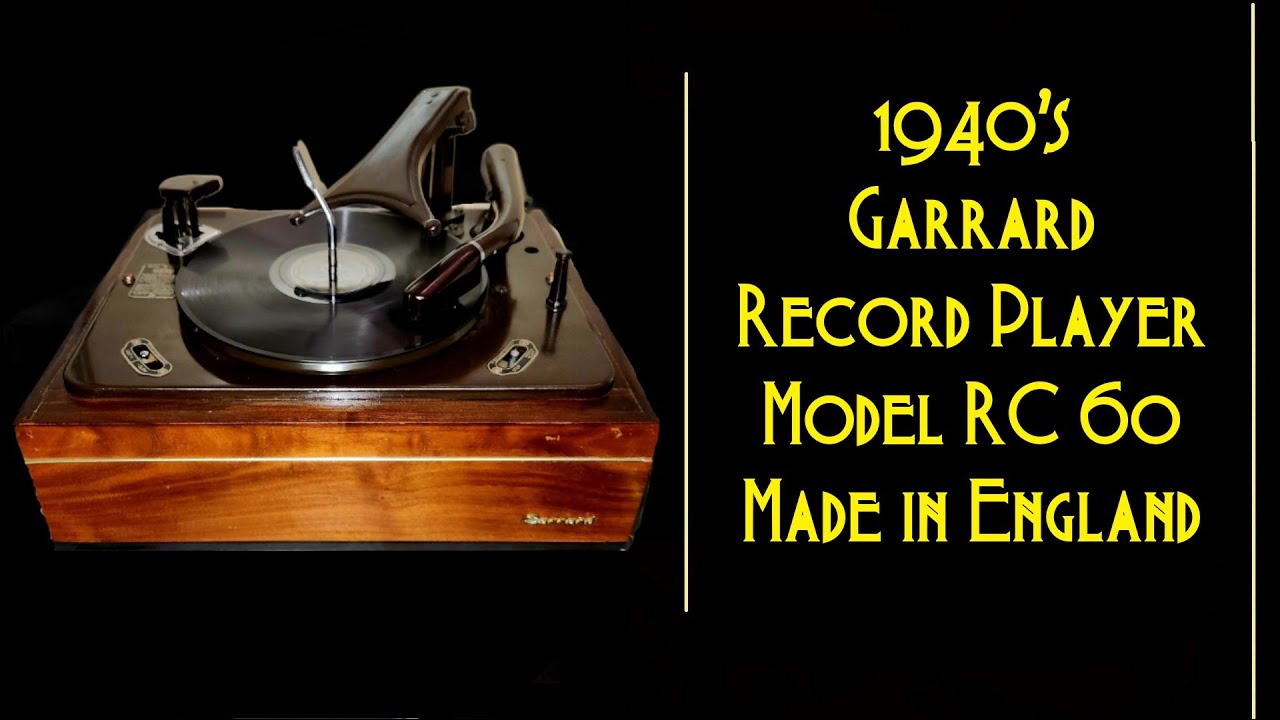 Into: 1940's Garrard RC 60 Record Player Turntable  ~ Automatic Record Changer!