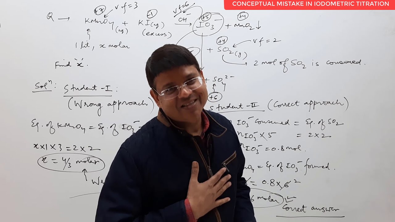 #2-CONCEPTUAL MISTAKES BY STUDENTS| IODOMETRIC TITRATION| REDOX TITRATION| |CHEMISTRY| JEE ADV|KVPY