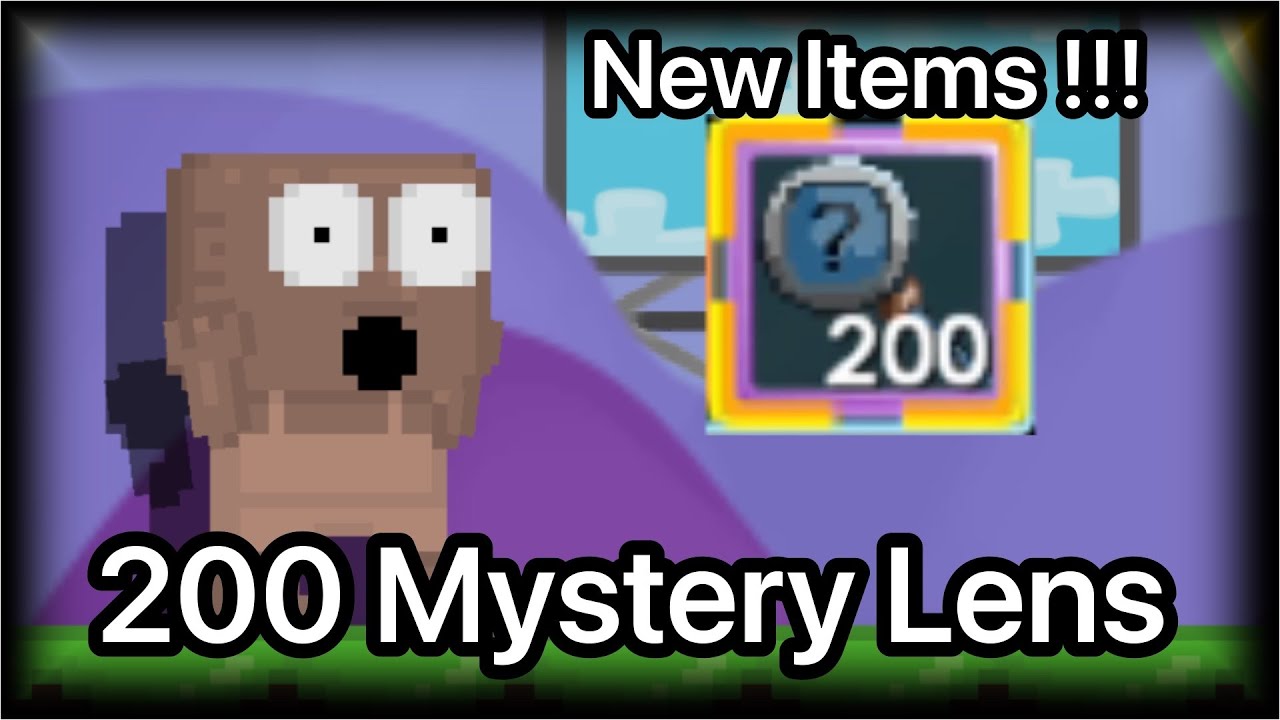 Growtopia Gacha 200 Mystery Lens !!! New Items !!!