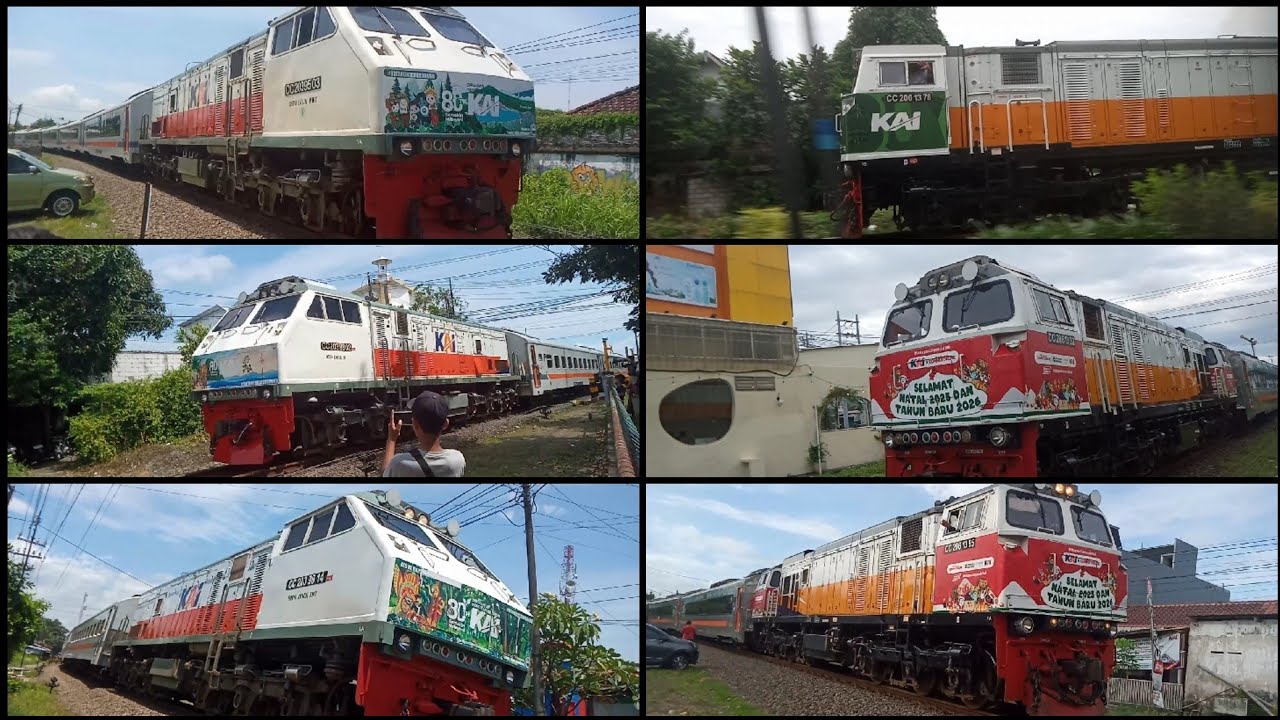 KOMPILASI LOKOMOTIF STIKER HUT KAI & NATARU